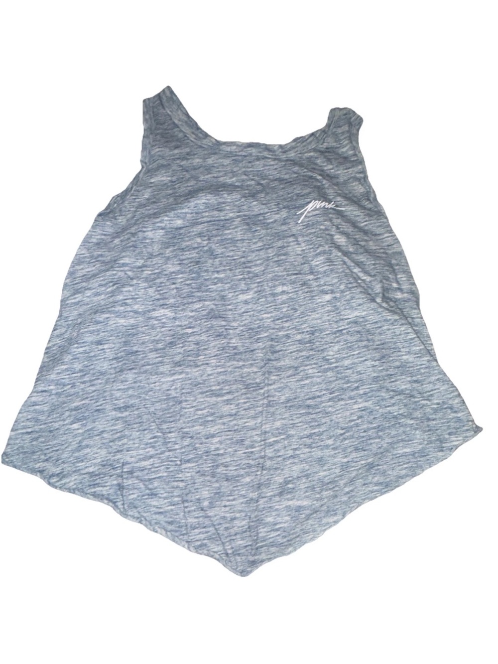 PINK Victoria's Secret Light Heather Gray Scoop Tank